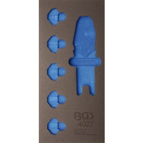   BGS technic 1/3 Szerszámtálca szerszámkocsihoz, üresen: 11 részes krimpelőfogó készlethez (nem tartozék) (BGS 4027-1)