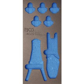   BGS technic 1/3 Szerszámtálca szerszámkocsihoz, üresen: 12 részes krimpelő és blankoló fogó készlethez (nem tartozék) (BGS 4029-1)