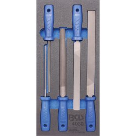   BGS technic 1/3 Szerszámtálca szerszámkocsihoz: 5 részes reszelő készlettel (BGS 4030)