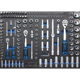   BGS technic 3/3 Szerszámtálca szerszámkocsihoz: 192 részes Pro Torque® dugókulcs készlettel (BGS 4036)