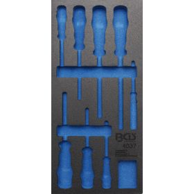   BGS technic 1/3 Szerszámtálca szerszámkocsihoz, üresen: 8 részes VDE csavarhúzó készlethez (nem tartozék) (BGS 4037-1)