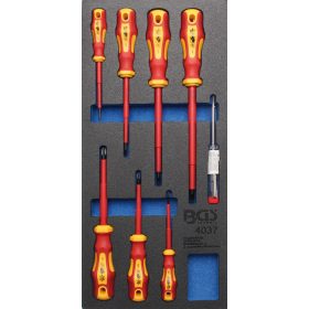   BGS technic 1/3 Szerszámtálca szerszámkocsihoz: 8 részes VDE csavarhúzó készlettel (BGS 4037)