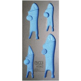   BGS technic 1/3 Szerszámtálca szerszámkocsihoz, üresen: 4 részes Grip fogó készlethez (nem tartozék) (BGS 4040-1)