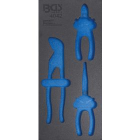   BGS technic 1/3 Szerszámtálca szerszámkocsihoz, üresen: 3 részes fogó készlethez (nem tartozék) (BGS 4042)