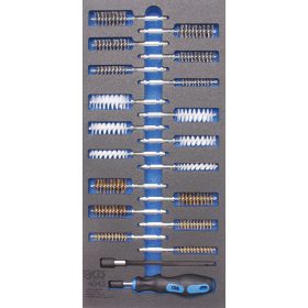   BGS technic 1/3 Szerszámtálca szerszámkocsihoz: 20 részes kefe készlettel (BGS 4043)