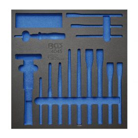   BGS technic 2/3 Szerszámtálca szerszámkocsihoz, üresen: 15 részes pontozó, kiütő vágó készlethez (nem tartozék) (BGS 4045-1)