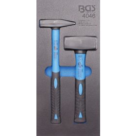   BGS technic 1/3 Szerszámtálca szerszámkocsihoz: 2 részes lakatos és kőtörő kalapács készlettel (BGS 4046)