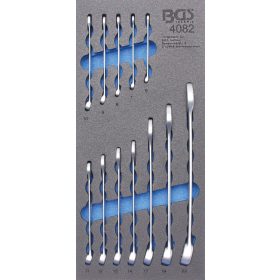   BGS technic 1/3 Szerszámtálca szerszámkocsihoz: 12 részes csillag-villáskulcs készlettel, 6-22 mm (BGS 4082)