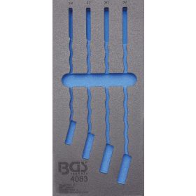   BGS technic 1/3 Szerszámtálca szerszámkocsihoz, üresen: 4 részes csillag-villáskulcs készlethez, 24-32 mm (nem tartozék) (BGS 4083-1)