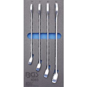   BGS technic 1/3 Szerszámtálca szerszámkocsihoz: 4 részes csillag-villáskulcs készlettel, 24-32 mm (BGS 4083)