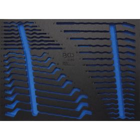   BGS technic 3/3 szerszámtálca szerszámkocsihoz, üresen: 35 részes villás- / csillag- / és csillag-villás kulcs készlethez (BGS 4089-1)