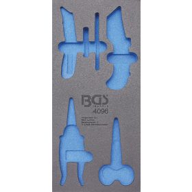   BGS technic 1/3 Szerszámtálca szerszámkocsihoz, üresen: 6 részes olló és kés készlethez (nem tartozék) (BGS 4096-1)