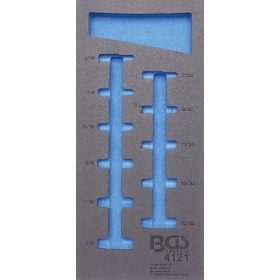   BGS technic 1/3 Szerszámtálca szerszámkocsihoz, üresen: 11 részes 1/4" hosszított COLL dugókulcs készlethez (nem tartozék) (BGS 4121-1)