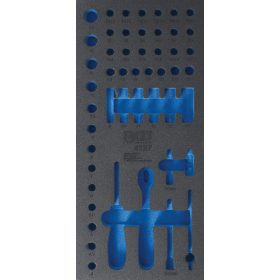   BGS technic 1/3 szerszámtálca szerszámkocsihoz (408x189x32 mm), üresen: 50 részes dugókulcs és hajtószár készlethez,1/4" (nem tartozék) (BGS 4127-1)