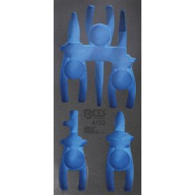   BGS technic 1/3 szerszámtálca szerszámkocsihoz (408x189x32 mm), üresen: 5 részes VDE fogó készlethez (nem tartozék) (BGS 4132-1)