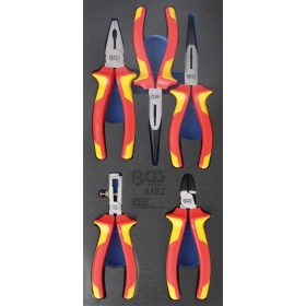   BGS technic 1/3 Szerszámtálca szerszámkocsihoz: 5 részes VDE fogó készlettel (BGS 4132)