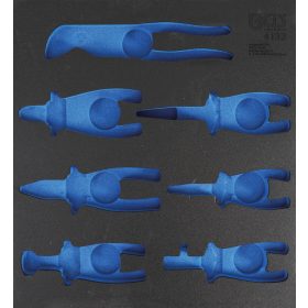   BGS technic 2/3 szerszámtálca szerszámkocsihoz (408x378x32 mm), üresen: 7 részes fogó készlethez (nem tartozék) (BGS 4133-1)