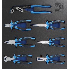   BGS technic 2/3 Szerszámtálca szerszámkocsihoz: 7 részes fogó készlettel (BGS 4133)