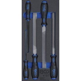   BGS technic Műhelykocsi-betét 1/3: Műhelyreszelő-készlet | 5 darabos (BGS 4197)