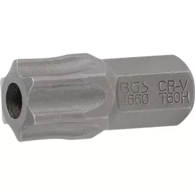   BGS technic Biztonsági Torx bit, fúrt T60 3/8" hossza: 30mm (BGS 4660)