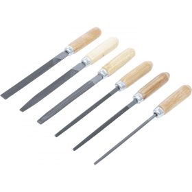   Kraftmann Kulcsreszelő- készlet | fanyéllel | 100 mm | 6 darabos (BGS 50204)