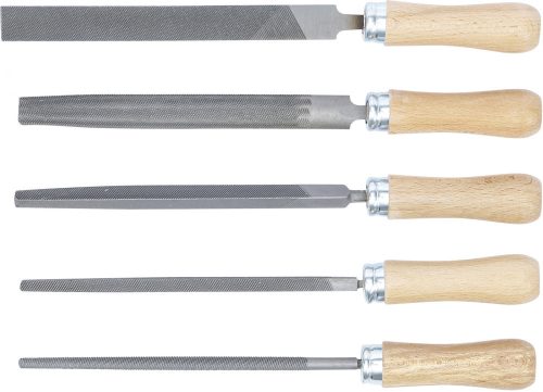 Kraftmann Reszelőkészlet | fanyéllel | 150 mm | 5 darabos (BGS 50206)
