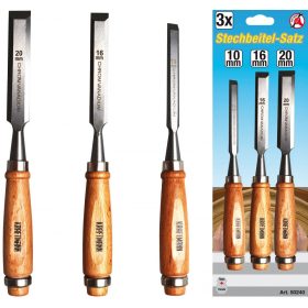   Kraftmann 3 részes véső készlet, 10 - 16 - 20mm, nagy igénybevételhez kialakítva (BGS 50240)