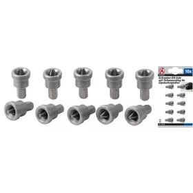   Kraftmann 1/4" Bitkészlet mélységi ütközővel, csavarok süllyesztett behajtásához | gipszkarton falhoz | csillag PH2 | 10 darabos (BGS 50408)