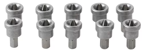 Kraftmann 1/4" Bitkészlet mélységi ütközővel, csavarok süllyesztett behajtásához | gipszkarton falhoz | csillag PH2 | 10 darabos (BGS 50408)