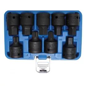   BGS technic 9 részes bitfej készlet Imbusz + Spline típusú 3/4" (BGS 5054)