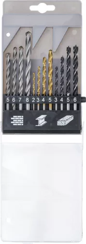 Kraftmann Kombi fúrókészlet | 2–8 mm | 12 darabos (BGS 50812)