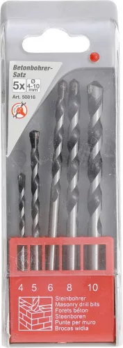 Kraftmann 5 részes Betonfúró készlet, 4-10 mm (BGS 50816)