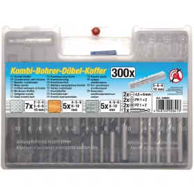   Kraftmann 300 részes fúrószár és tipli készlet (BGS 50820)