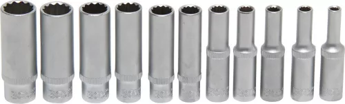 BGS technic Dugókulcs készlet 1/4" 11 részes hosszított 12 pontos (BGS 5251)