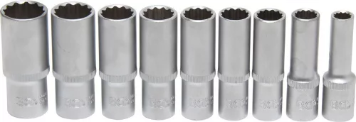 BGS technic Dugókulcs készlet 1/2" 8 részes hosszított 12 pontos (BGS 5253)