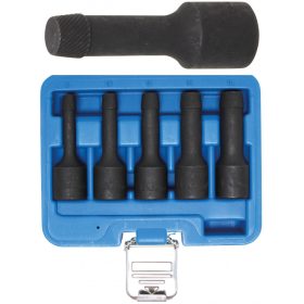   BGS technic 5 részes elnyalt csavar kitekerő készlet , 8-16mm, 1/2" (BGS 5261)