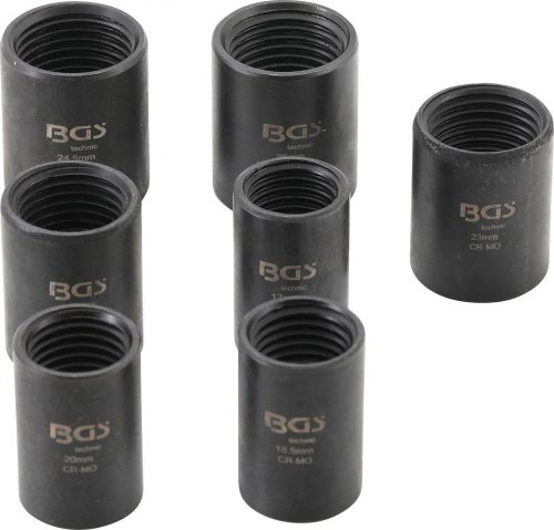 BGS technic 7 részes sérült csavar és anya eltávolító készlet | 1/2" | 17 - 26 mm (BGS 5291)