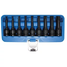   BGS technic 9 részes Torx levegős bitkészlet 1/2" T20-T70 (BGS 5480)