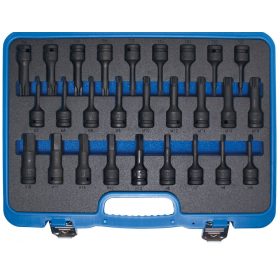   BGS technic Levegős bitfej készlet 26 részes, Torx és Spline típusú (BGS 5484)