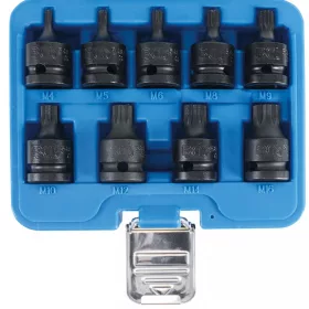   BGS technic 9 részes XZN bitfej készlet légkulcshoz, M14 - M16, 1/2" (BGS 5486)