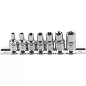   BGS technic 1/4" Dugókulcs készlet, E-Torx | E4 - E11 | 7 darabos (BGS 6402)