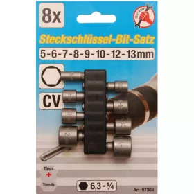  Kraftmann Fúróba fogható dugókulcs készlet 8 részes (BGS 67308)