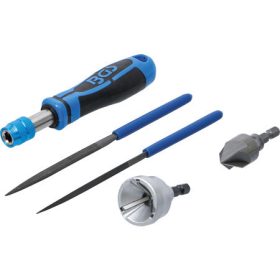   BGS Technic Külső/belső sorjátlanító és reszelőkészlet | 5 darabos (BGS 6773)