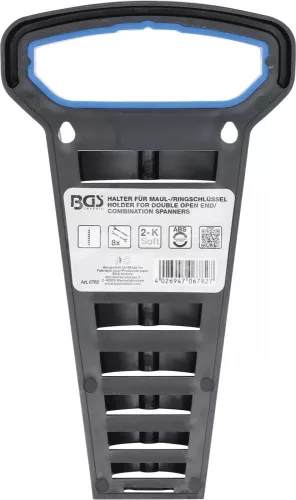 BGS technic Műanyag tartó villás/csillagkulcsokhoz | 8 darabos (BGS 6782)