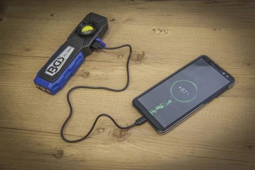 BGS technic COB LED szerelőlámpa mágnessel és kampóval | összecsukható (BGS 70051)