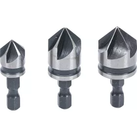   Kraftmann Süllyesztő bit készlet | HSS | 1/4" | 12 - 16 - 19 mm | 3 darabos (BGS 70052)