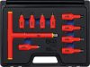 BGS technic VDE-behajtófej készlet | 10 mm (3/8") / 12,5 mm (1/2") | belső hat szögletű hajtás 4 - 10 mm | 10 darabos (BGS 7132)