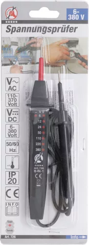 Kraftmann Feszültség ellenőrző, 6-380 V (BGS 726)