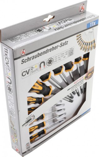 Kraftmann 11 részes Torx csavarhúzó készlet, nem fúrt (BGS 7844)