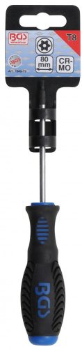 BGS technic Biztonsági Torx (fúrt) csavarhúzó, T8 (BGS 7849-T8)